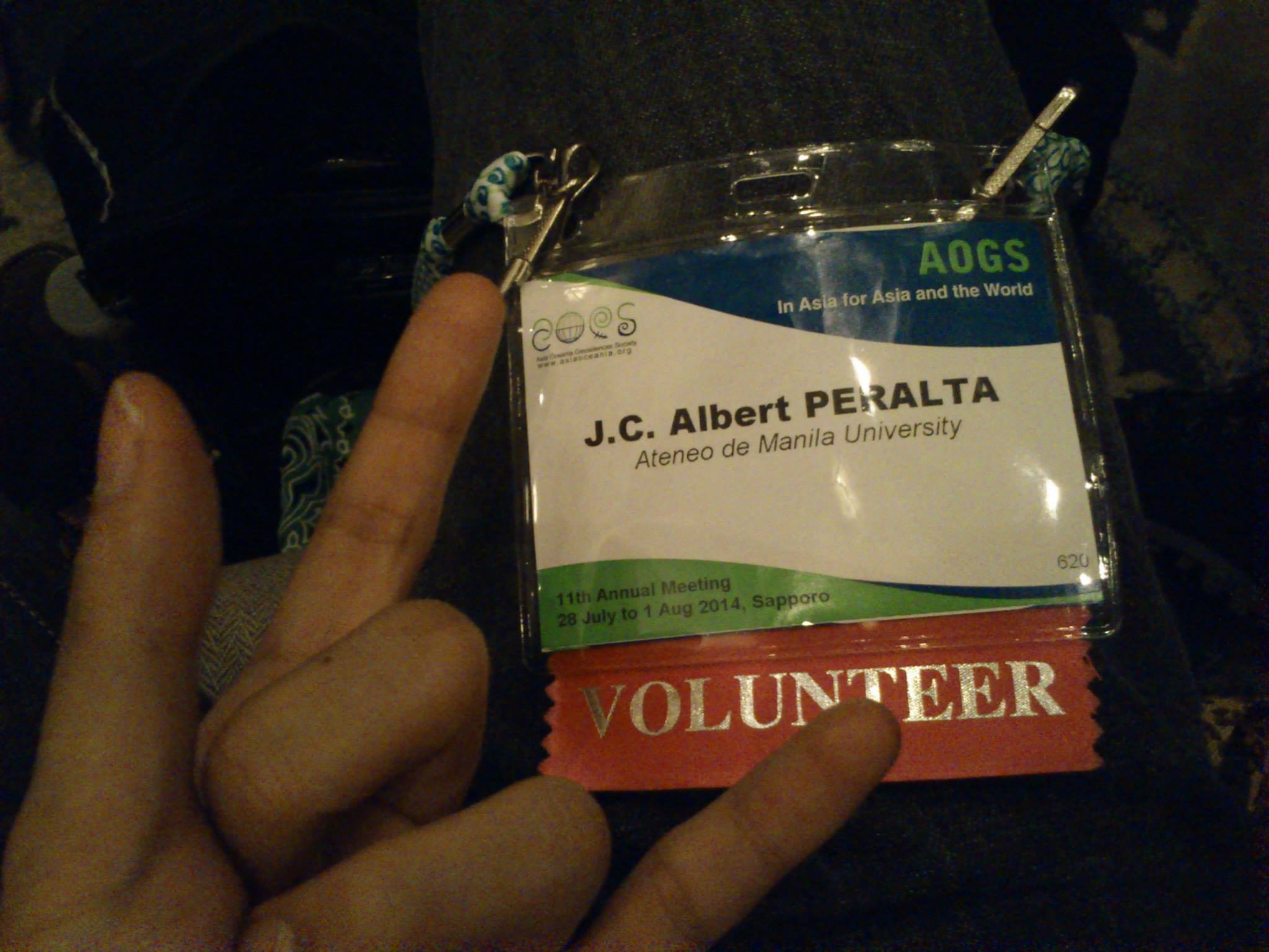 My conference id tag! I volunteered to man some of the sessions to save on the registration fees